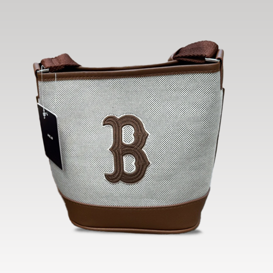 mlb canvas bucket bag in red