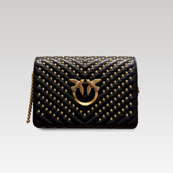 PINKO black large swallow bag