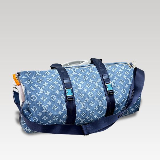 LV denim travel bag