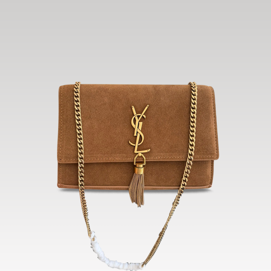 yls suede chain bag